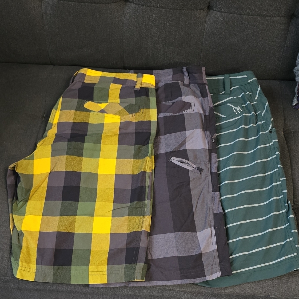 LULULEMON Set of Three Men's Shorts - Plaid and Striped